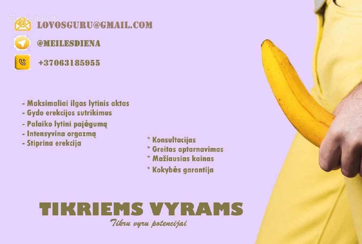 Erekcijai, Potencijai Vyrams Nr.1