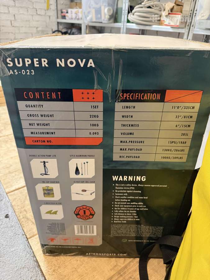 Parduodu naują irklentę Aztron Super Nova 110 - nuotraukos Nr. 2