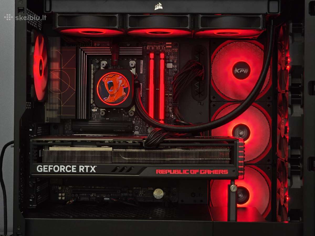 Rtx 4090 Kompiuteris su Ryzen 9 9950x3d, 64gb, 4tb - nuotraukos Nr. 4
