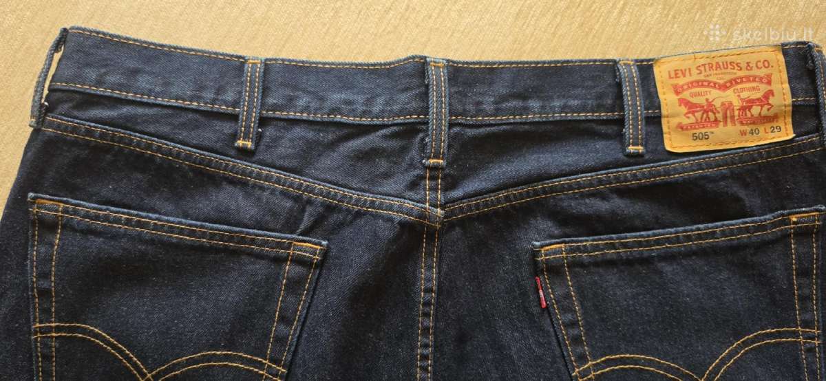 Levi's džinsai W40 L29 (JAV). Originalas 505tm. - nuotraukos Nr. 9
