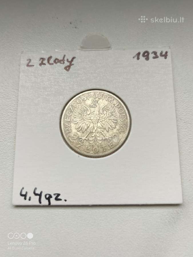 2 zlotai 1934m.