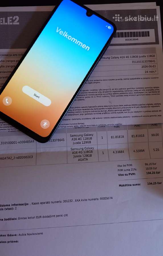 Samsung A16 naujas