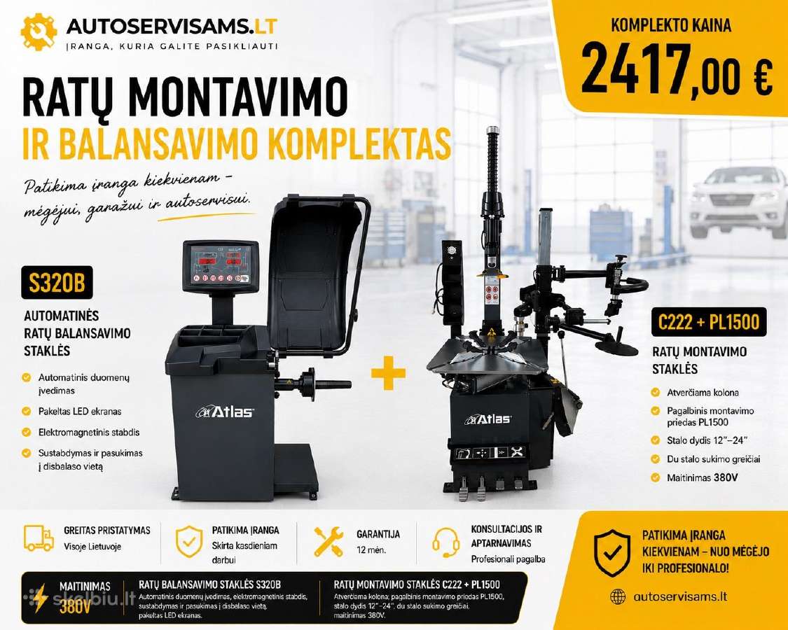 Montavimo ir balansavimo staklės C222+pl1500+s230