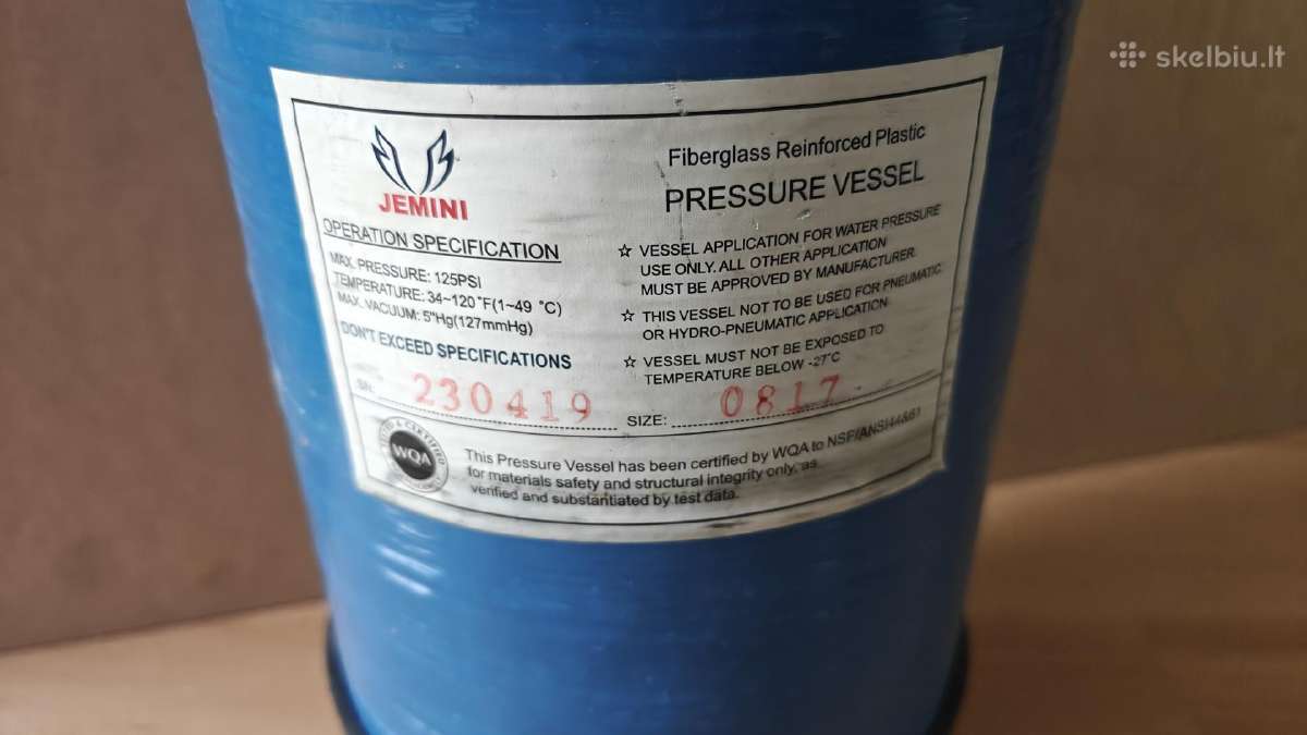 Priešfiltriai 10" ir dervos filtras kolona 8x17 - nuotraukos Nr. 4