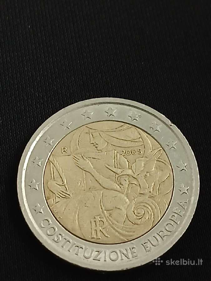 2 euro 2005 Europos Konstitucija
