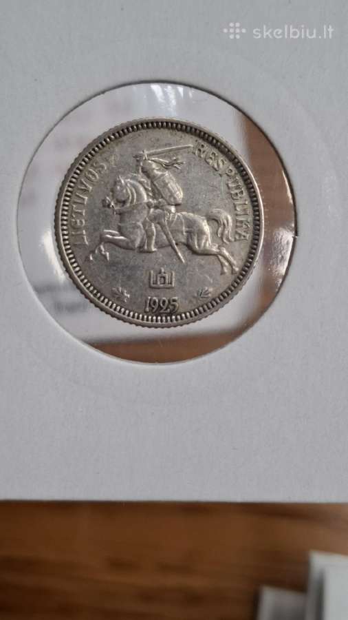 Lietuva 1925 m. 1 litas sidabras - nuotraukos Nr. 5