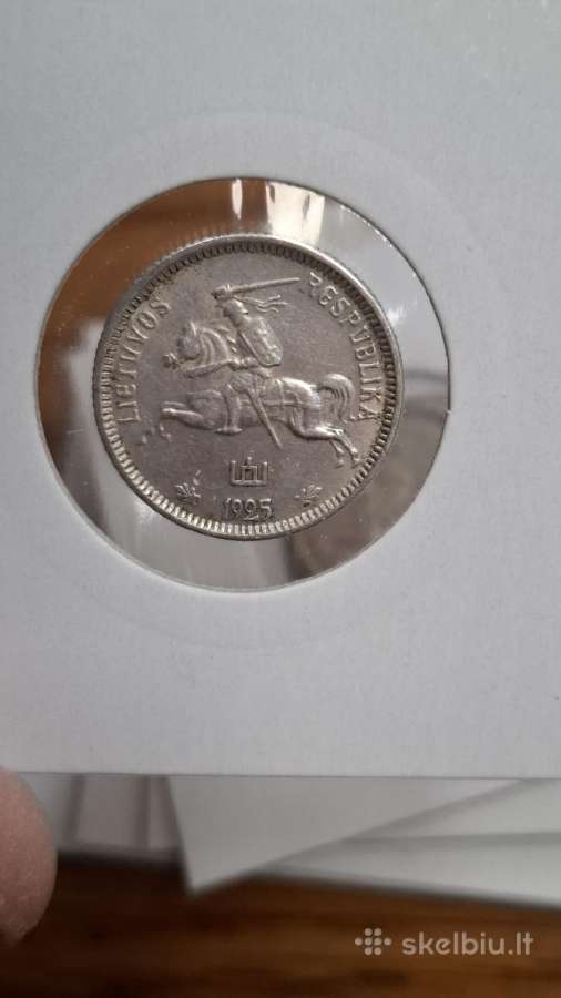Lietuva 1925 m. 1 litas sidabras - nuotraukos Nr. 6