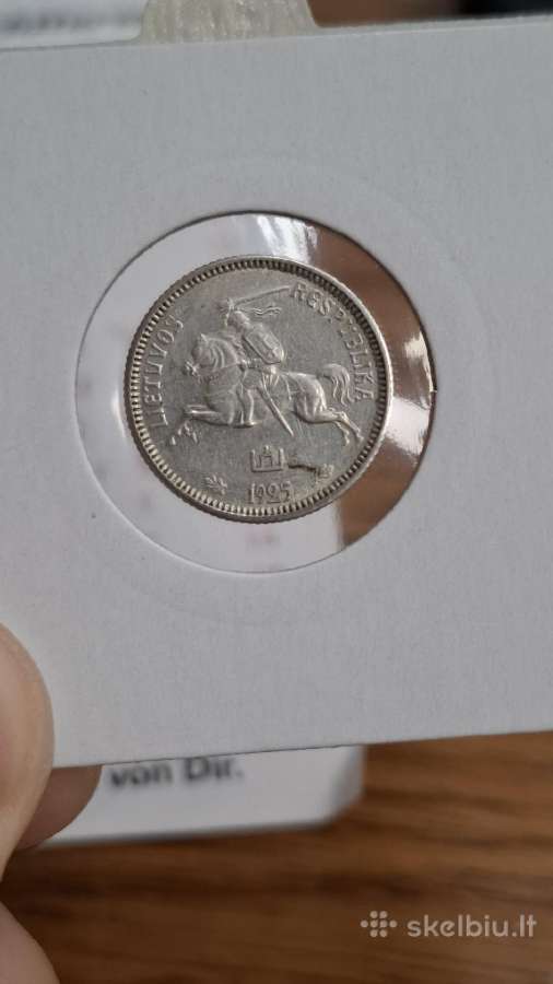 Lietuva 1925 m. 1 litas sidabras - nuotraukos Nr. 7