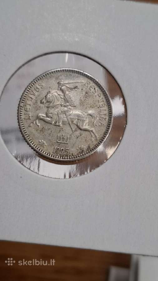 Lietuva 1925 m. 1 litas sidabras - nuotraukos Nr. 9