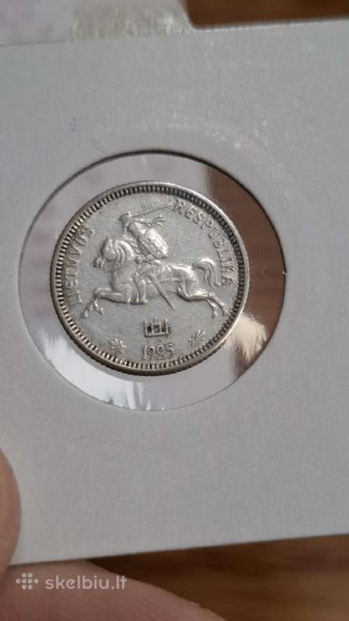 Lietuva 1925 m. 1 litas sidabras - nuotraukos Nr. 10