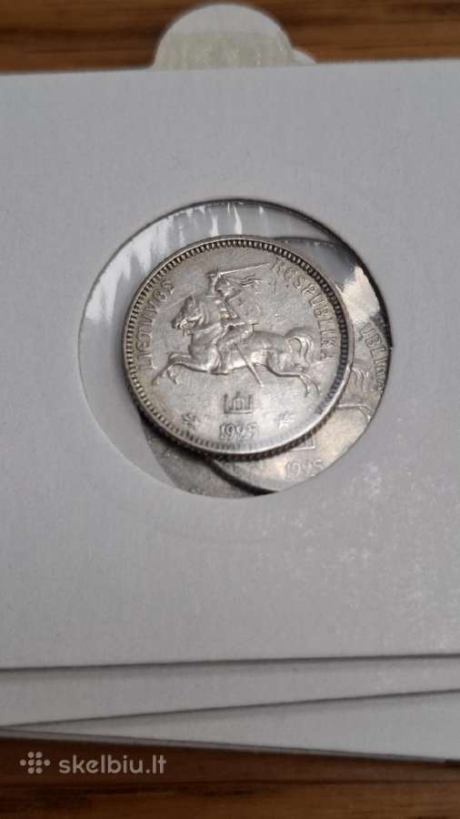 Lietuva 1925 m. 1 litas sidabras - nuotraukos Nr. 11