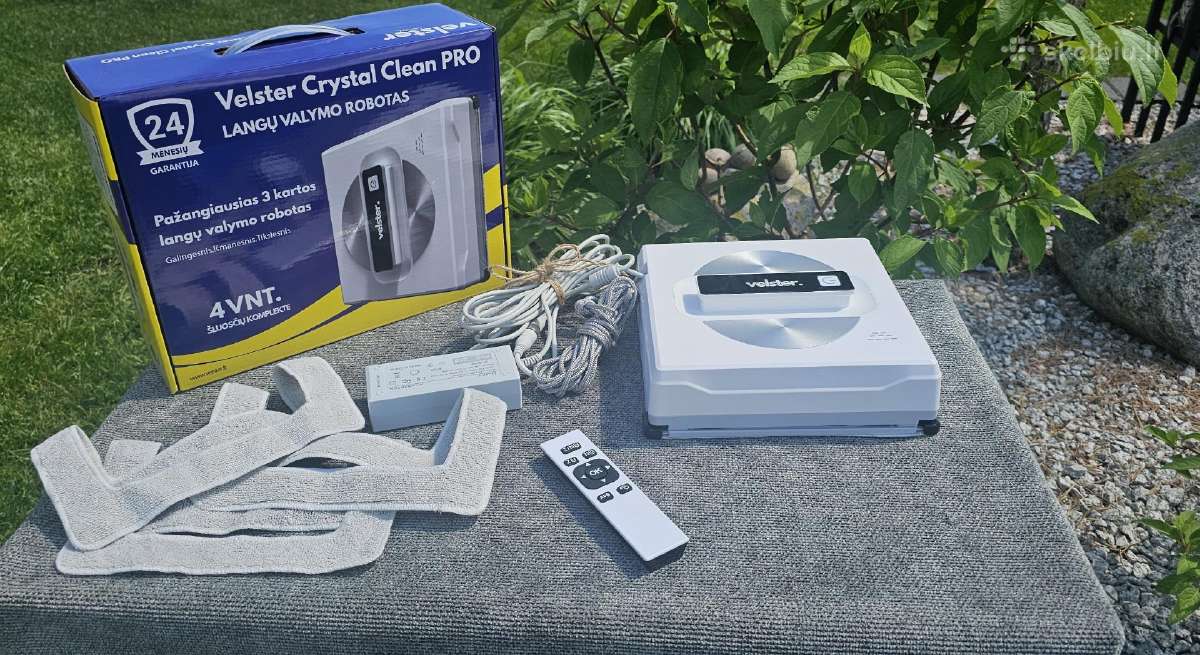 Langų valymo robotas Velster Crystal Clean Pro