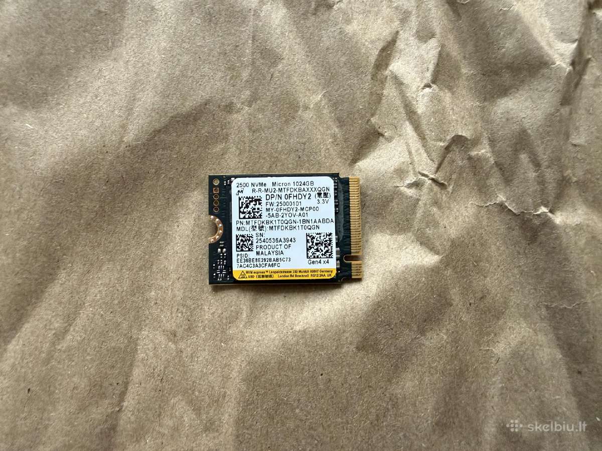 Micron 1tb M.2 2230 Gen4 Nvme SSD
