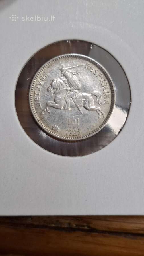 Lietuva 1 litas 1925 sidabras - nuotraukos Nr. 5