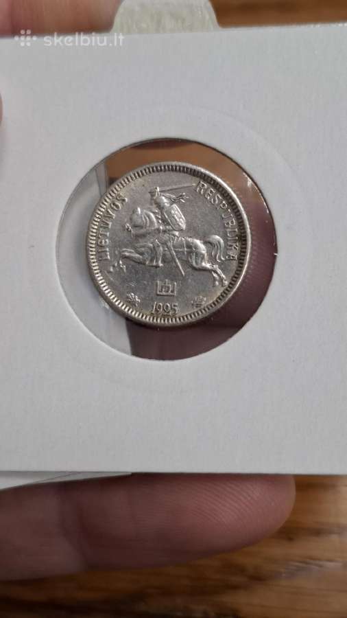 Lietuva 1 litas 1925 sidabras - nuotraukos Nr. 9