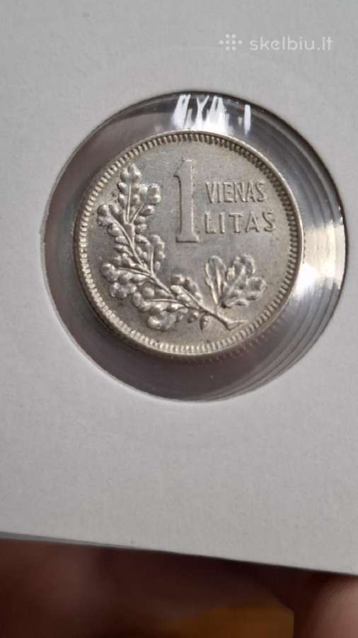 Lietuva 1 litas 1925 sidabras - nuotraukos Nr. 11
