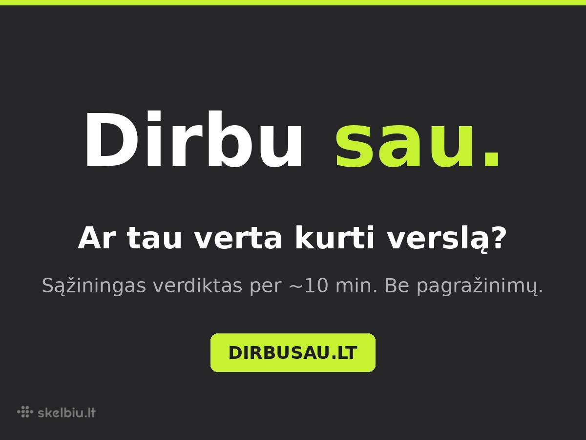 Verslo idėjos patikrinimas – asmeninė analizė