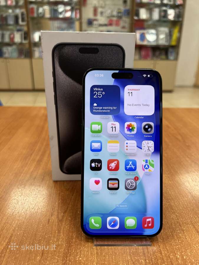 Apple iPhone 15 Pro Max 256 GB (Naudotas)