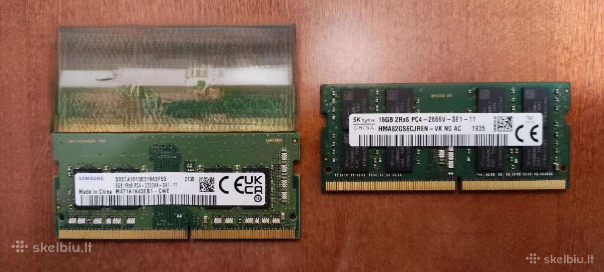 Operatyvines atminties moduliai 16gb Pc4 2666v