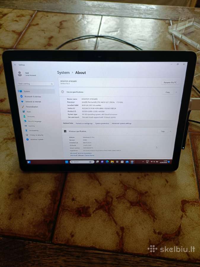 Microsoft Surface Go 2 4gb/64gb, Windows 11 Pro - nuotraukos Nr. 4