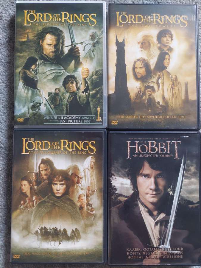 Žiedų valdovo trilogijos dvd