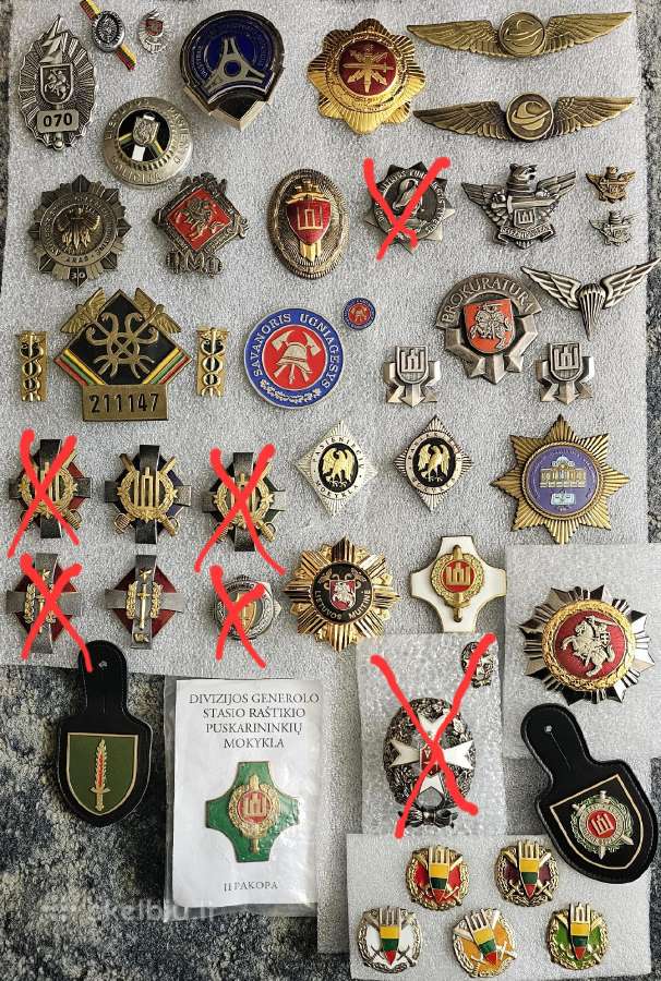 Krūtininiai ženklai.