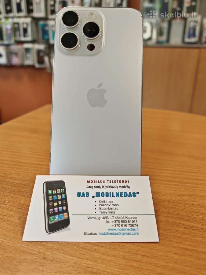 iPhone 15 Pro Max 512gb White Kaina 620eur