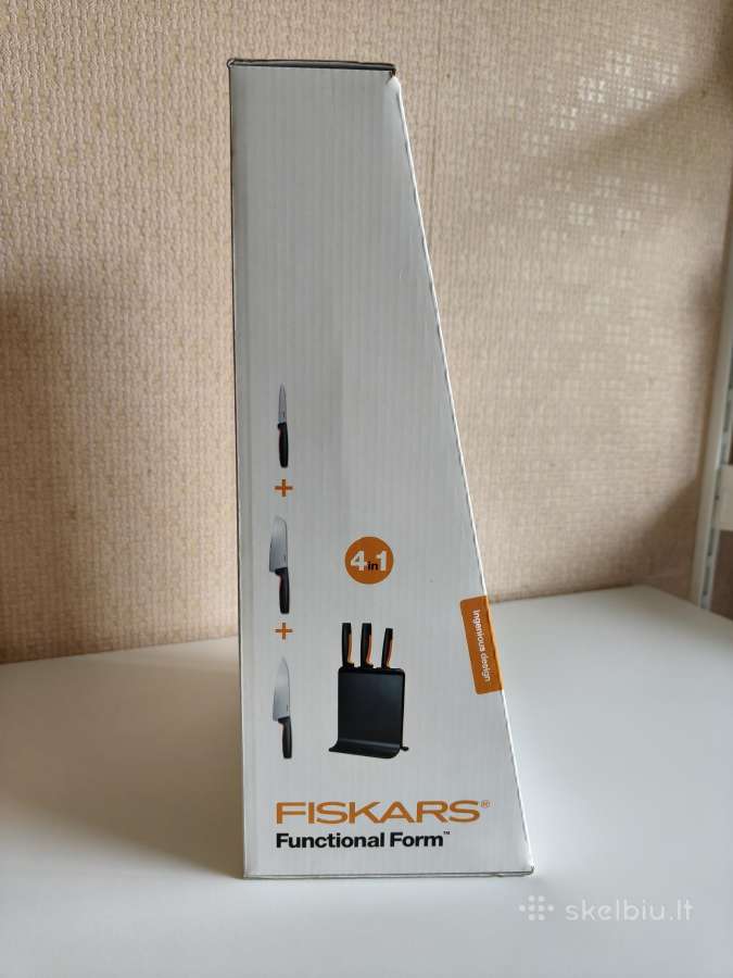 Fiskars peilių rinkinys su stovu, 4 dalių - nuotraukos Nr. 4