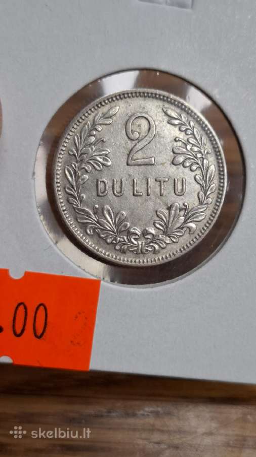 Lietuva 1925 2 litu sidabras - nuotraukos Nr. 3