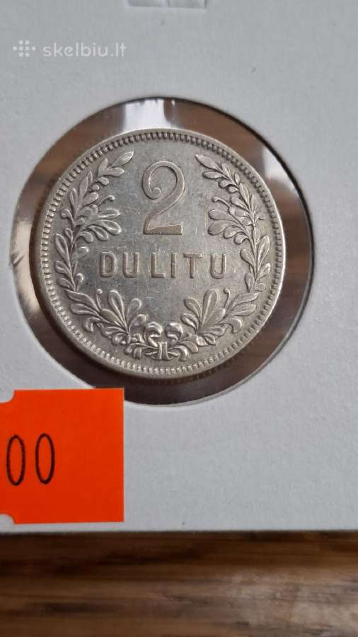 Lietuva 1925 2 litu sidabras - nuotraukos Nr. 5