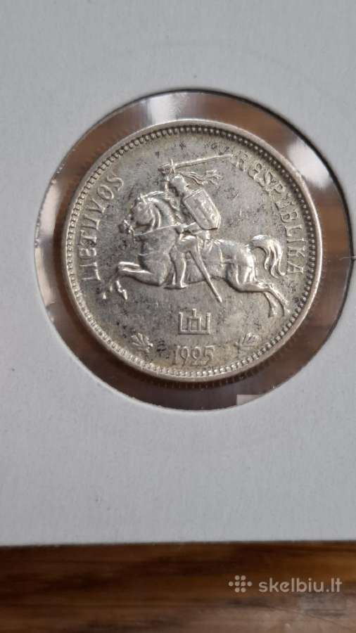 Lietuva 1925 2 litu sidabras - nuotraukos Nr. 6