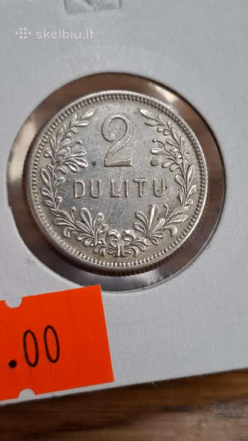 Lietuva 1925 2 litu sidabras - nuotraukos Nr. 7