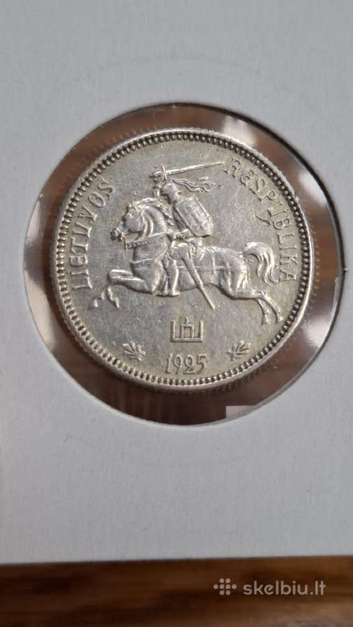 Lietuva 1925 2 litu sidabras - nuotraukos Nr. 8