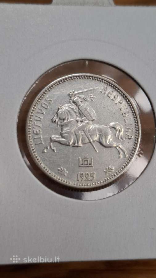 Lietuva 1925 2 litu sidabras - nuotraukos Nr. 10
