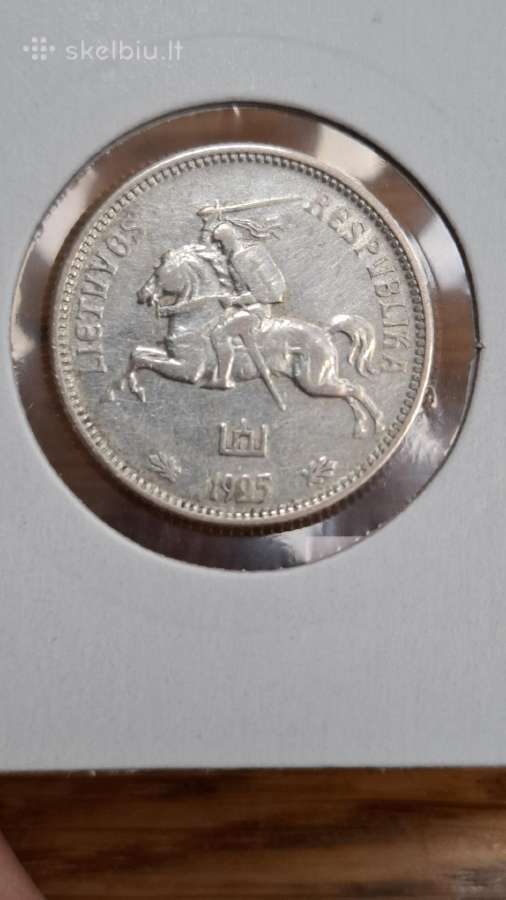 Lietuva 1925 2 litu sidabras - nuotraukos Nr. 12