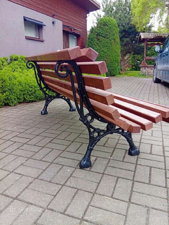 Suolas 2m.80kg.kojos senovinės atrestauruotos 44kg - nuotraukos Nr. 2