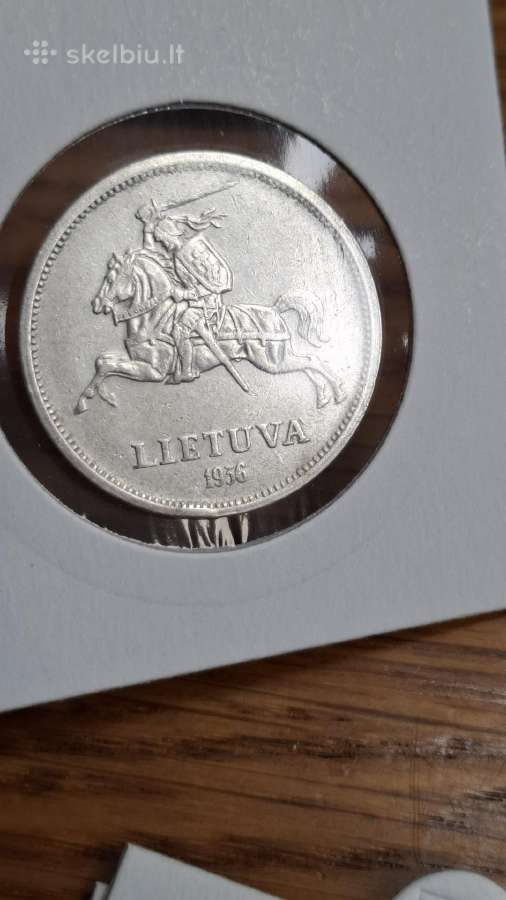 Lietuva 1936 5 litai Basanavičius sidabras - nuotraukos Nr. 6
