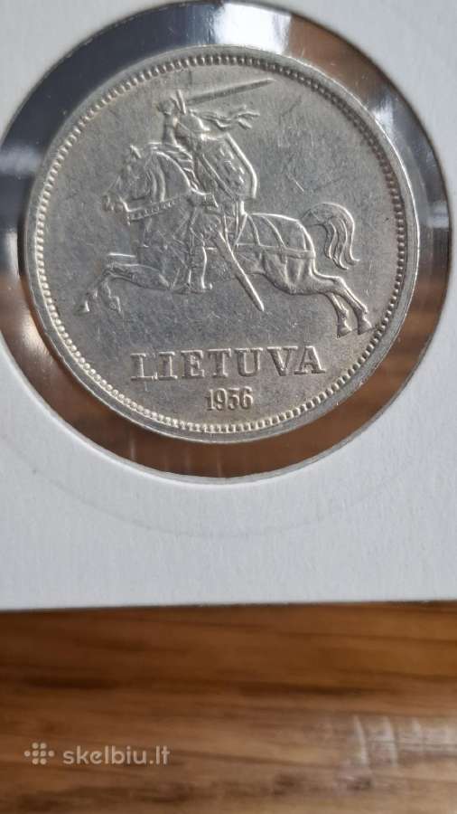 Lietuva 1936 5 litai Basanavičius sidabras - nuotraukos Nr. 12