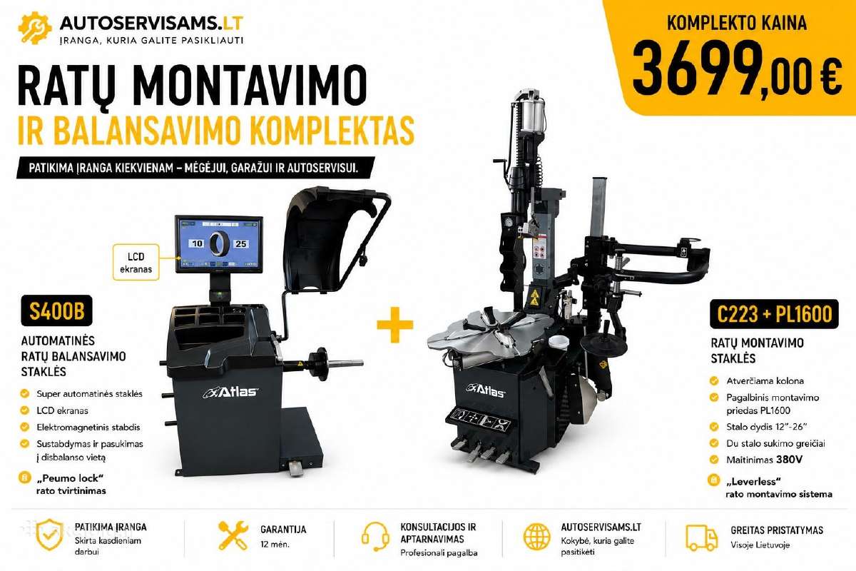 Montavimo ir balansavimo staklės S400b ir C223