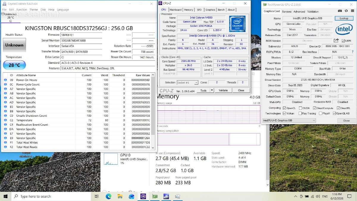 Asus Vivobook 15 X543ma nešiojamas kompiuteris - nuotraukos Nr. 14