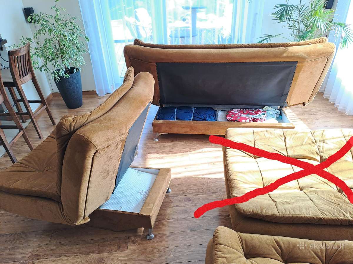 Sofa lova komplektas - nuotraukos Nr. 3
