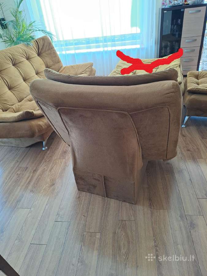 Sofa lova komplektas - nuotraukos Nr. 4