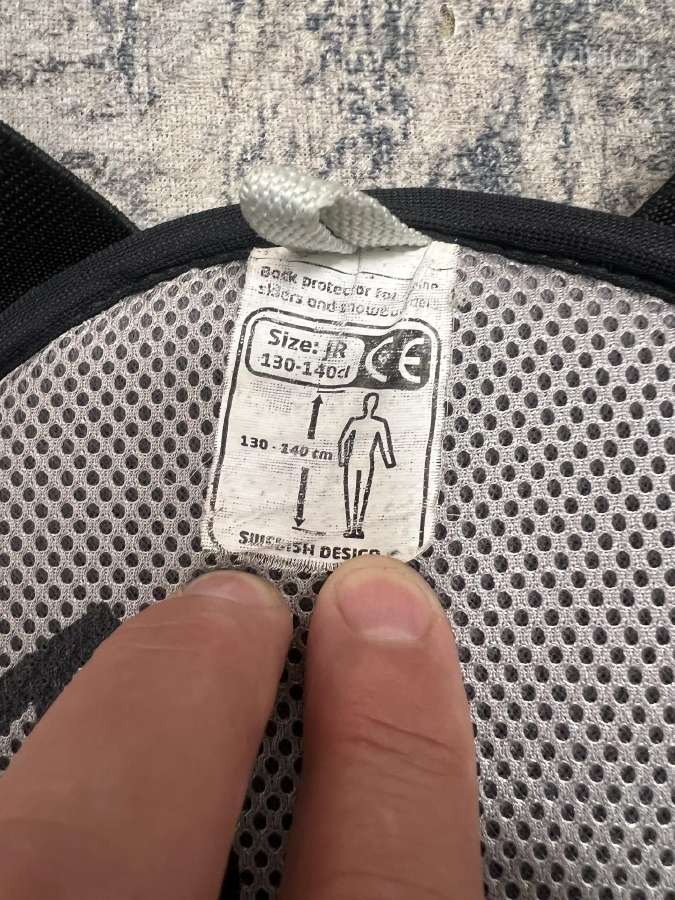 Reebok vaikiška nugaros apsauga (vėžlys) - nuotraukos Nr. 5