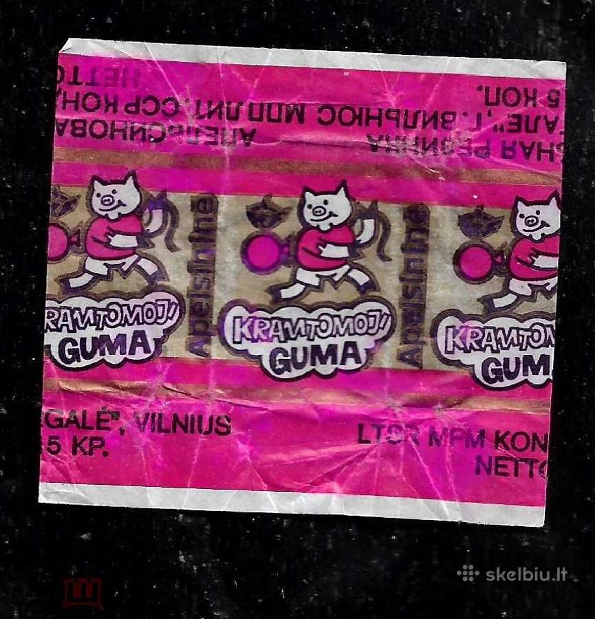 Ieskau kramtomoji guma popiereliai Pergale 5vnt - nuotraukos Nr. 4