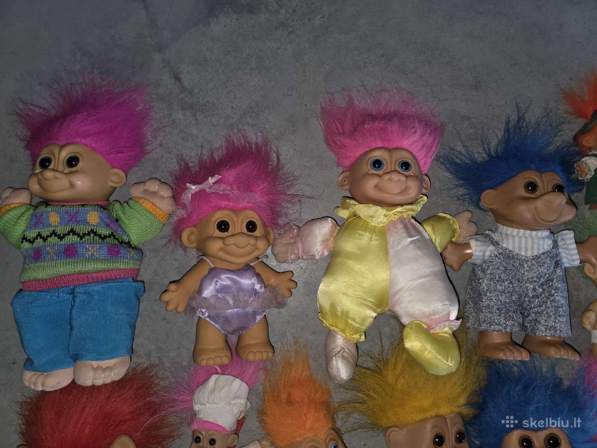 "troll“ figūrėlių (33 vnt.) Kolekcija, vintažinė - nuotraukos Nr. 3