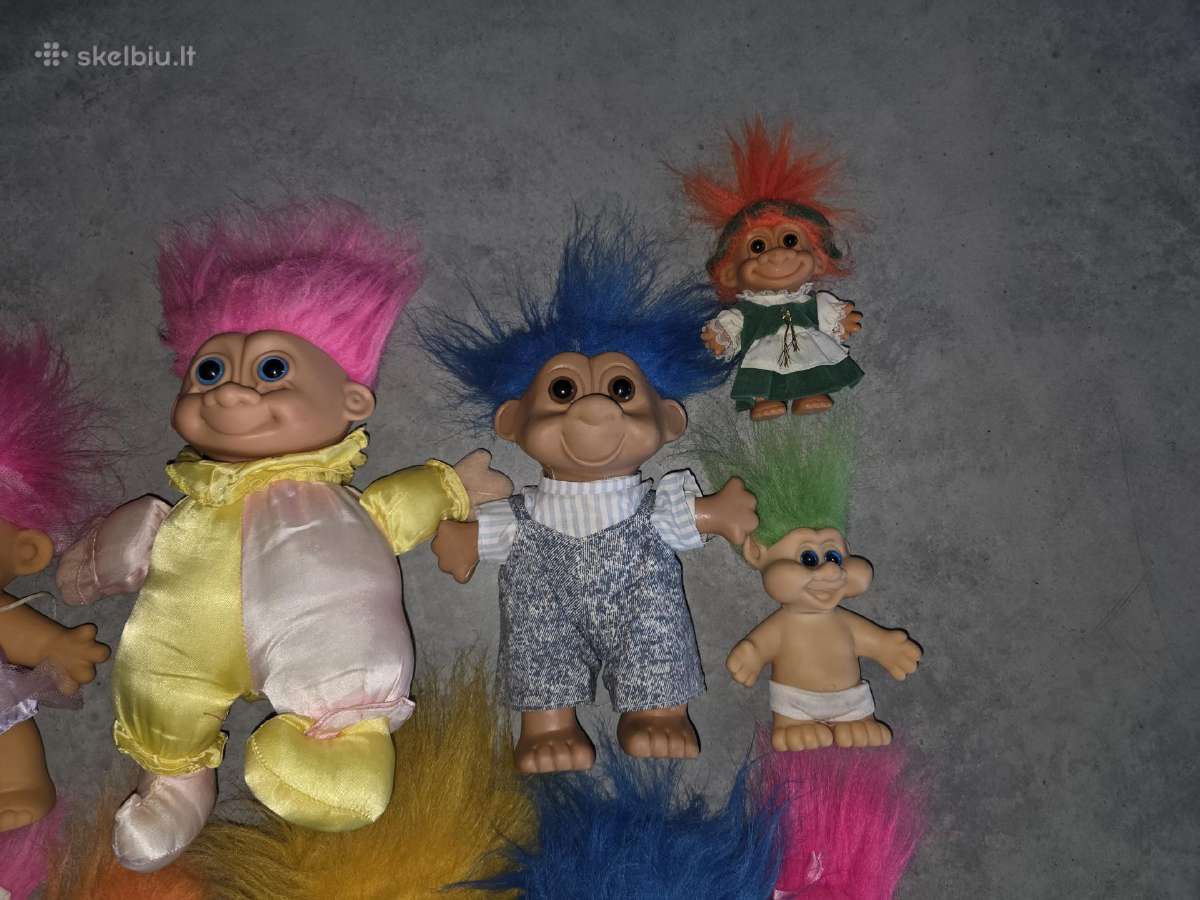 "troll“ figūrėlių (33 vnt.) Kolekcija, vintažinė - nuotraukos Nr. 4