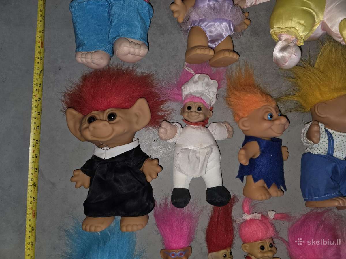 "troll“ figūrėlių (33 vnt.) Kolekcija, vintažinė - nuotraukos Nr. 5