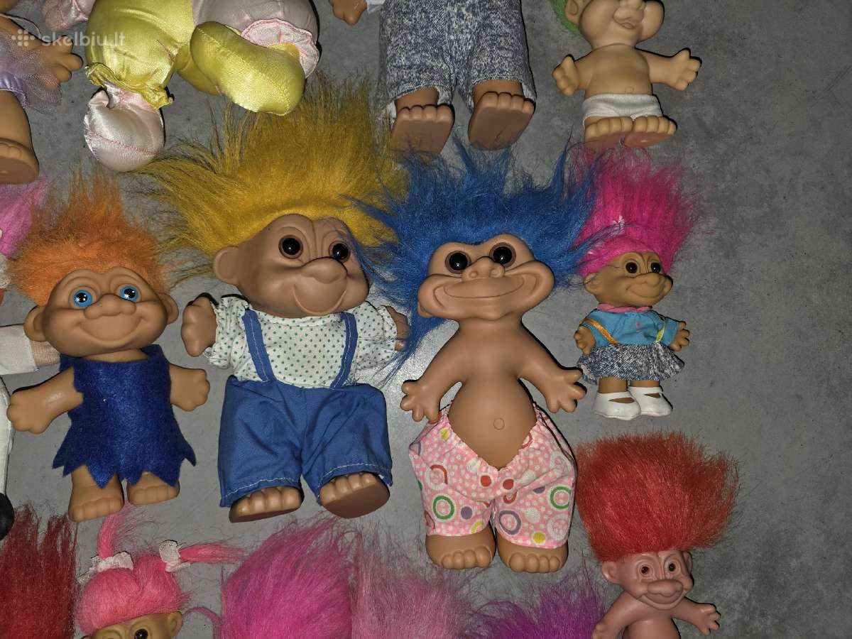 "troll“ figūrėlių (33 vnt.) Kolekcija, vintažinė - nuotraukos Nr. 6