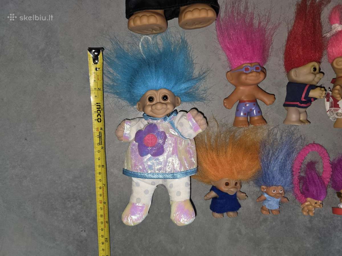 "troll“ figūrėlių (33 vnt.) Kolekcija, vintažinė - nuotraukos Nr. 7