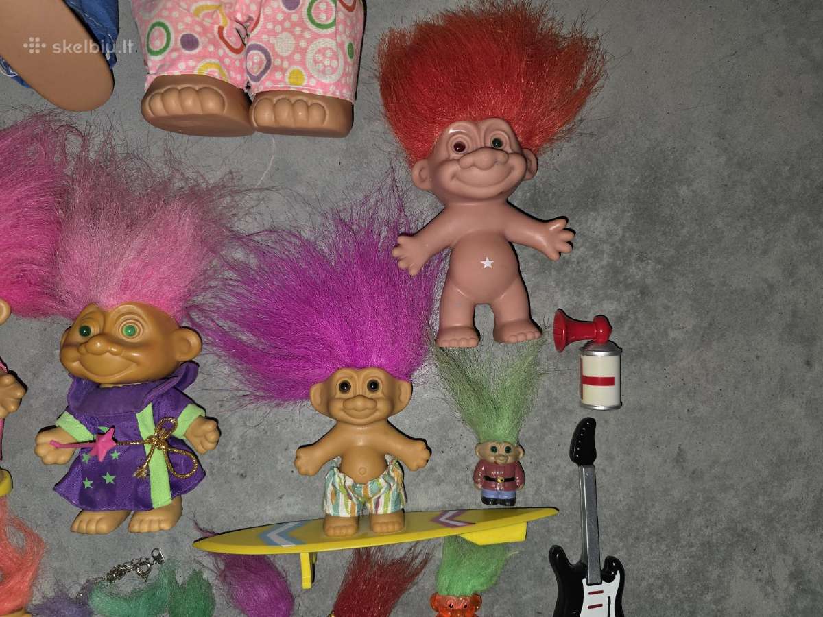 "troll“ figūrėlių (33 vnt.) Kolekcija, vintažinė - nuotraukos Nr. 10
